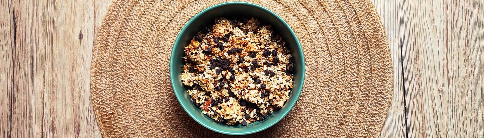 Coach nutrition sport blog recette granola maison amande chocolat